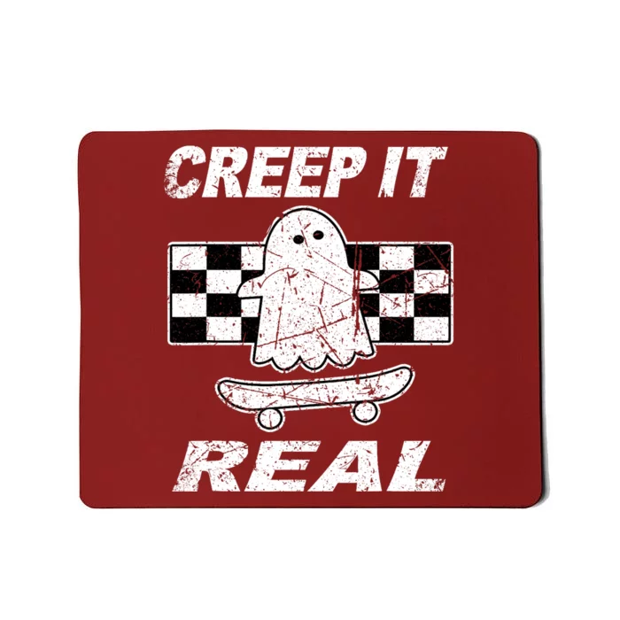 Retro Creep It Real Shirts Ghost Halloween Mousepad