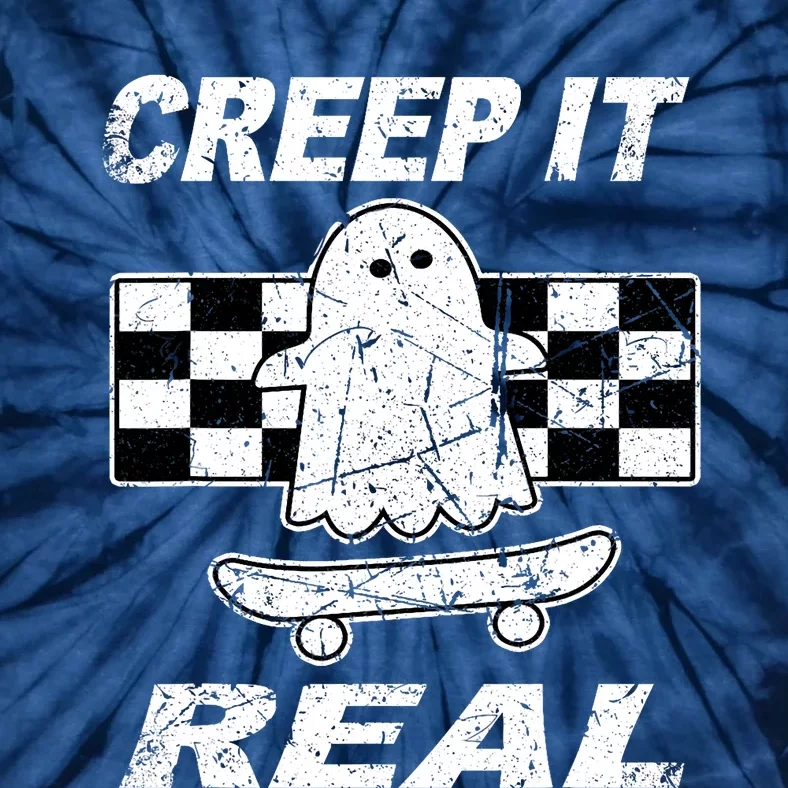 Retro Creep It Real Shirts Ghost Halloween Tie-Dye T-Shirt