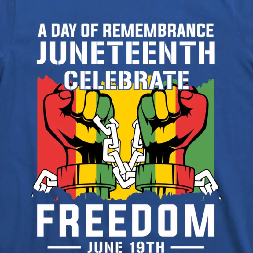 Remembrance Celebrate/Freedom Junenth Black History Pride Gift T-Shirt