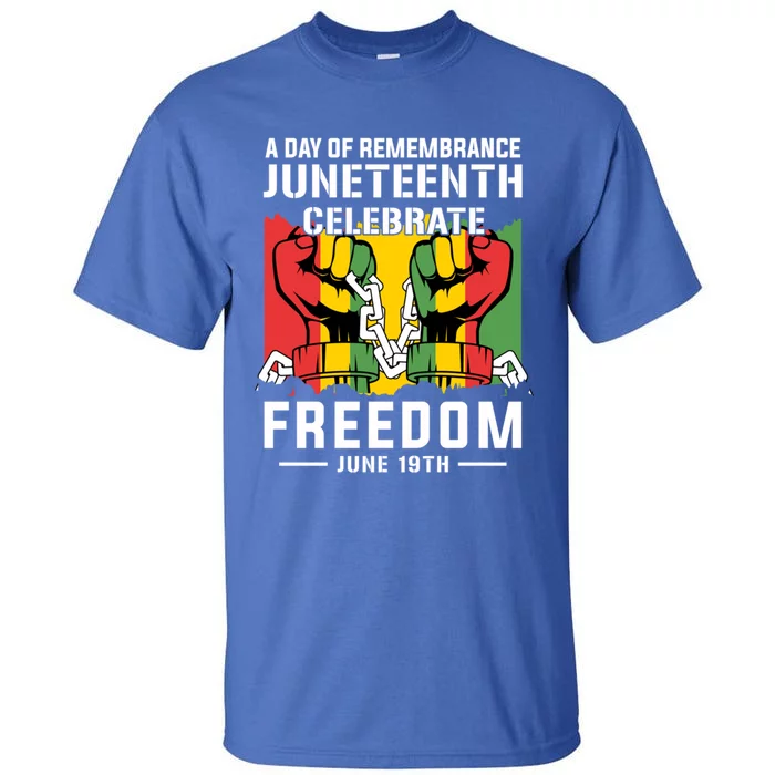 Remembrance Celebrate/Freedom Junenth Black History Pride Gift Tall T-Shirt