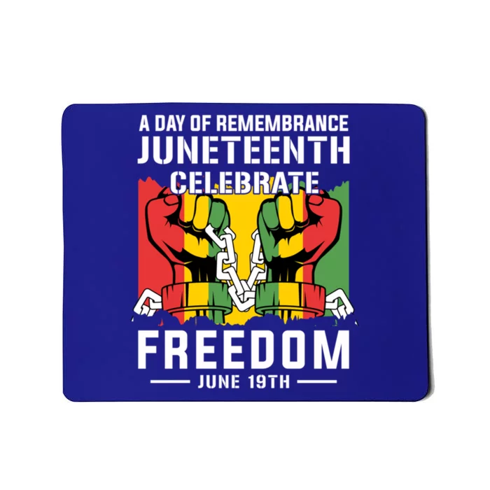 Remembrance Celebrate/Freedom Junenth Black History Pride Gift Mousepad