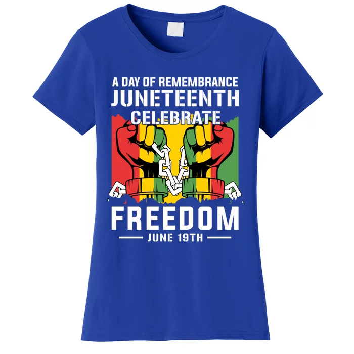 Remembrance Celebrate/Freedom Junenth Black History Pride Gift Women's T-Shirt