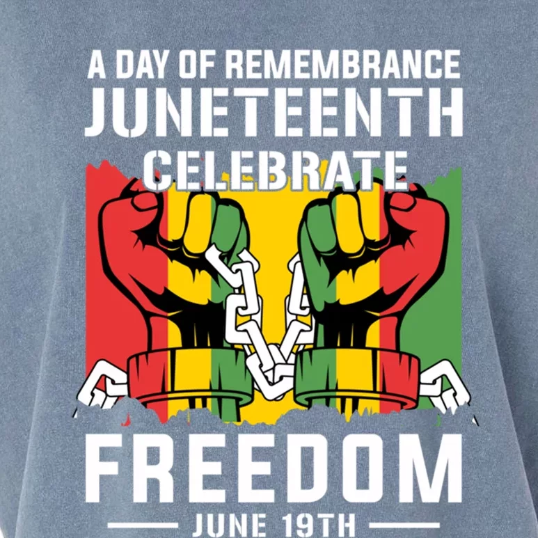 Remembrance Celebrate/Freedom Junenth Black History Pride Gift Garment-Dyed Women's Muscle Tee