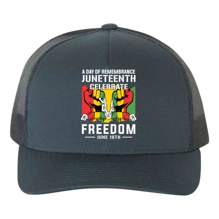 Remembrance Celebrate/Freedom Junenth Black History Pride Gift Yupoong Adult 5-Panel Trucker Hat