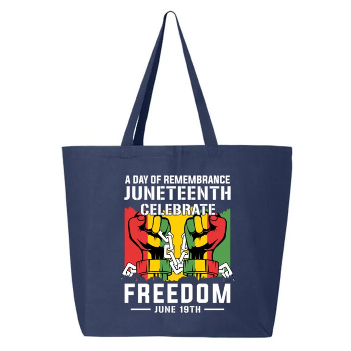 Remembrance Celebrate/Freedom Junenth Black History Pride Gift 25L Jumbo Tote