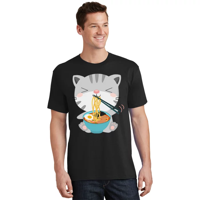 Ra Cat Japanese Kawaii Anime Ra Cat Lover Cute Cool T-Shirt