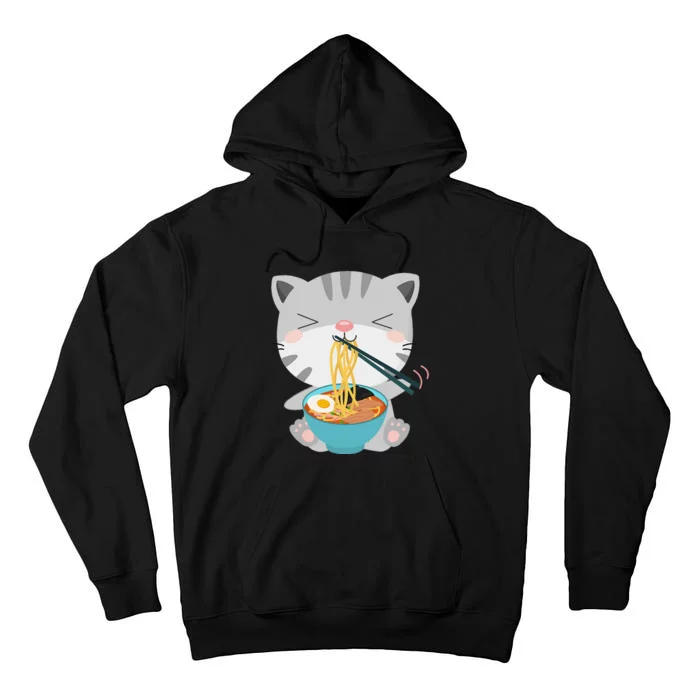 Ra Cat Japanese Kawaii Anime Ra Cat Lover Cute Cool Tall Hoodie