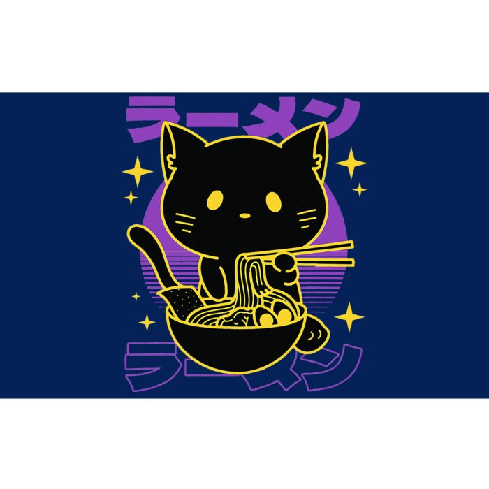 Ramen Cat Japanese Bumper Sticker