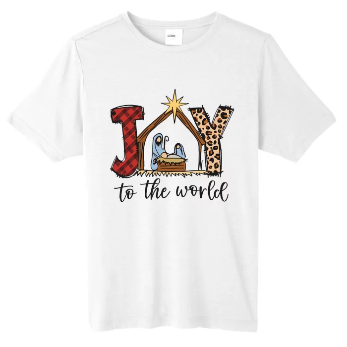 Retro Christmas Joy To The World ChromaSoft Performance T-Shirt