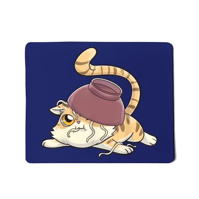 Ramen Cat Kawaii Anime Japanese Funny Mousepad