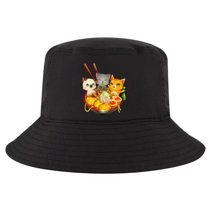 Ramen Cat Kawaii Neko Anime Otaku Cats Japanese Noodles Gift Cool Comfort Performance Bucket Hat