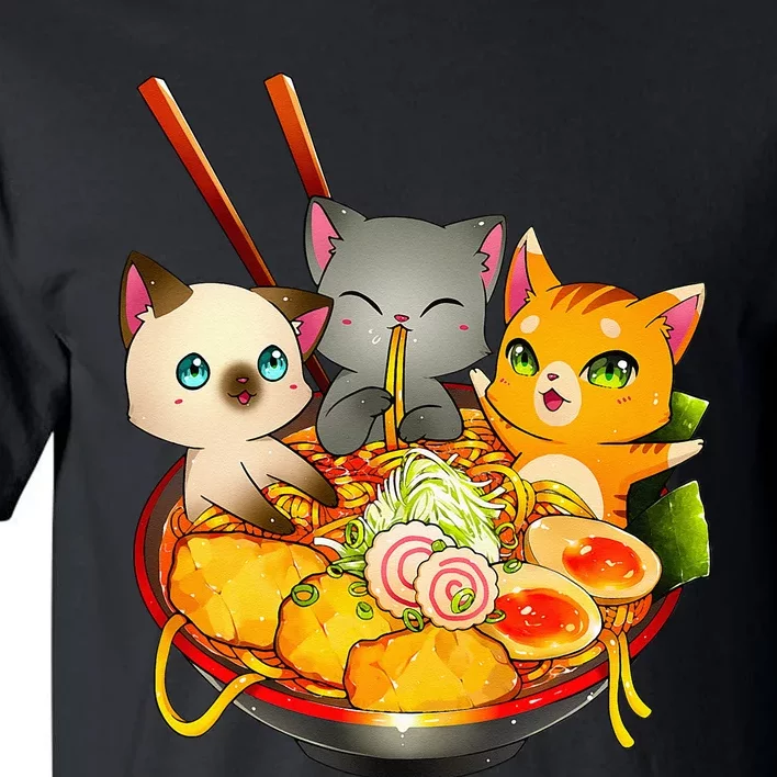 Ramen Cat Kawaii Neko Anime Otaku Cats Japanese Noodles Gift Tall T-Shirt