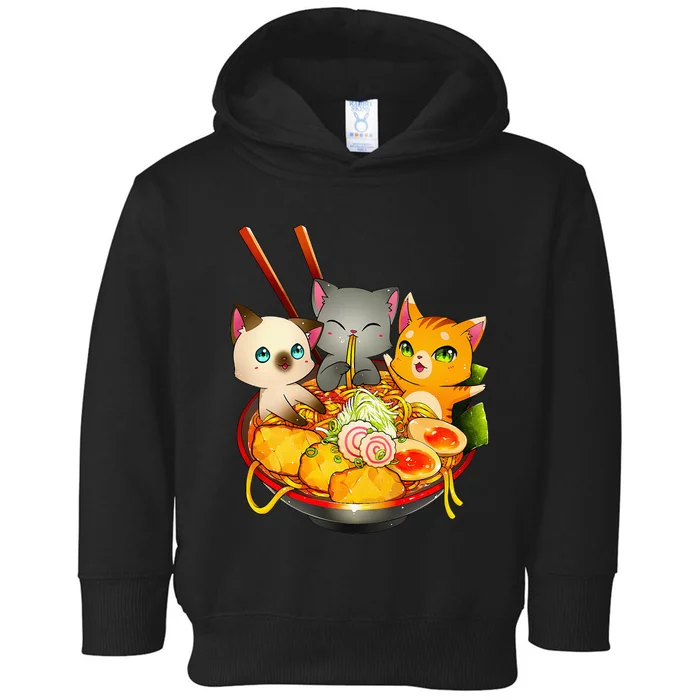 Ramen Cat Kawaii Neko Anime Otaku Cats Japanese Noodles Gift Toddler Hoodie