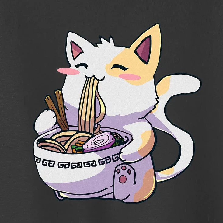 Ramen Cat Kawaii Anime Japanese Kawaii Neko Toddler T-Shirt