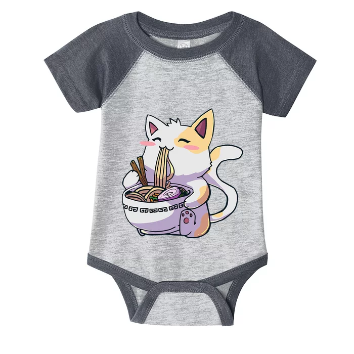 Ramen Cat Kawaii Anime Japanese Kawaii Neko Infant Baby Jersey Bodysuit