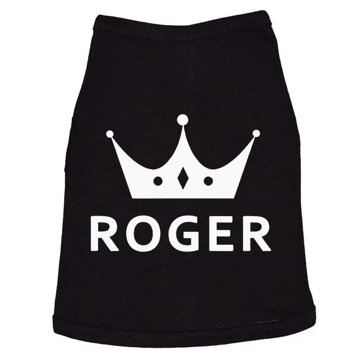 ROGER CROWN KING CUSTOM GIFT NAME FOR ROGER Doggie Tank