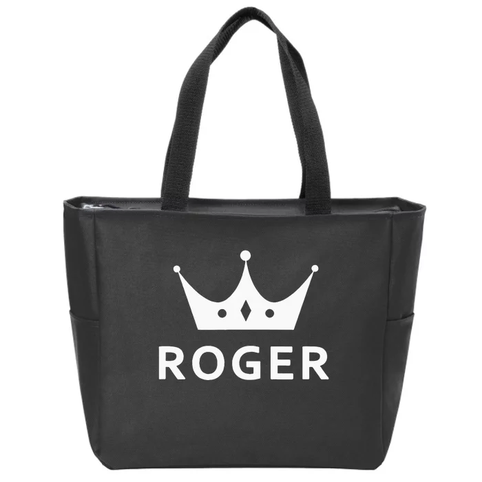 ROGER CROWN KING CUSTOM GIFT NAME FOR ROGER Zip Tote Bag