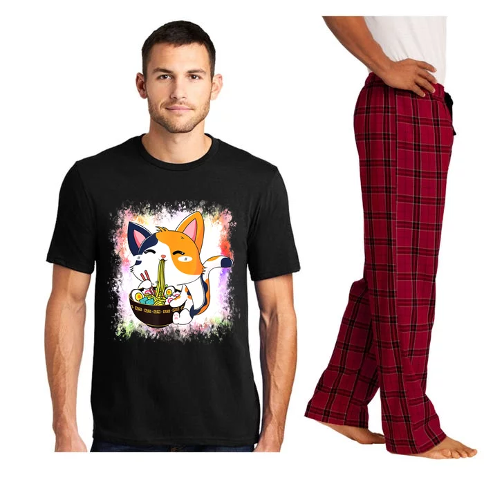 Ramen Cat Kawaii Anime Japanese Teen Girls Pajama Set