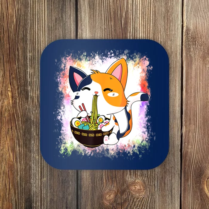 Ramen Cat Kawaii Anime Japanese Teen Girls Coaster