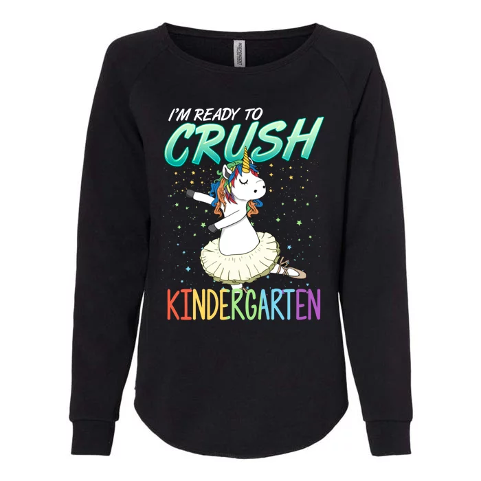 Ready Crush Kindergarten Teacher Gift Unicorn Ballet Womens California Wash Sweatshirt