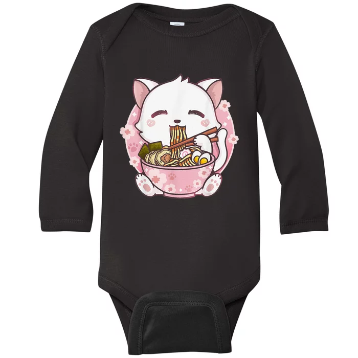 Ra Cat Kawaii Anime Japanese Food Girls Official Teenager Baby Long Sleeve Bodysuit