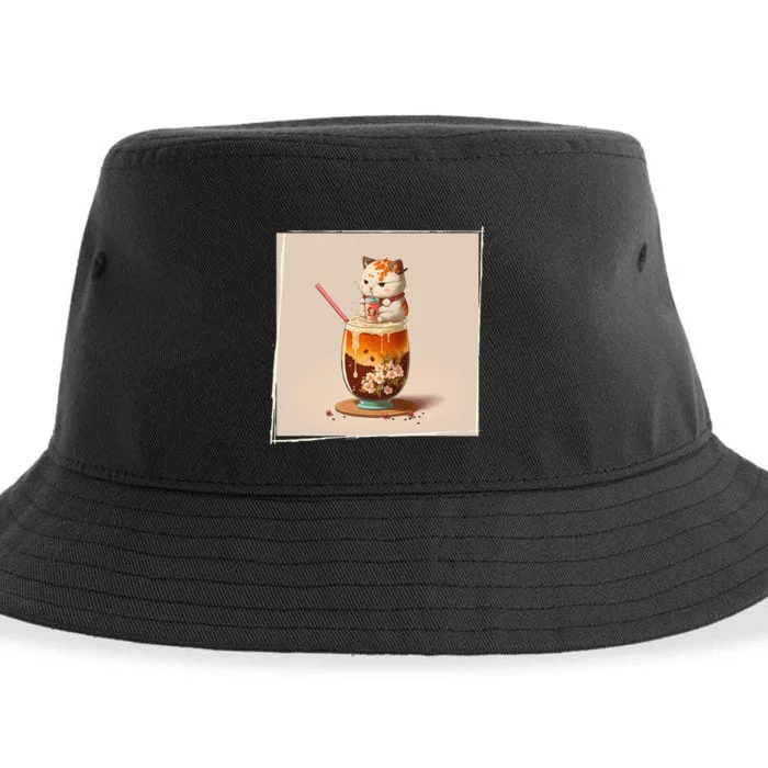 Ra Cat Kawaii Anime Japanese Kawaii Neko Sustainable Bucket Hat