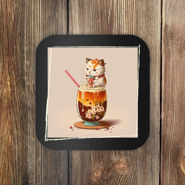 Ra Cat Kawaii Anime Japanese Kawaii Neko Coaster