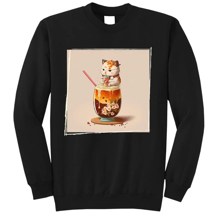 Ra Cat Kawaii Anime Japanese Kawaii Neko Tall Sweatshirt