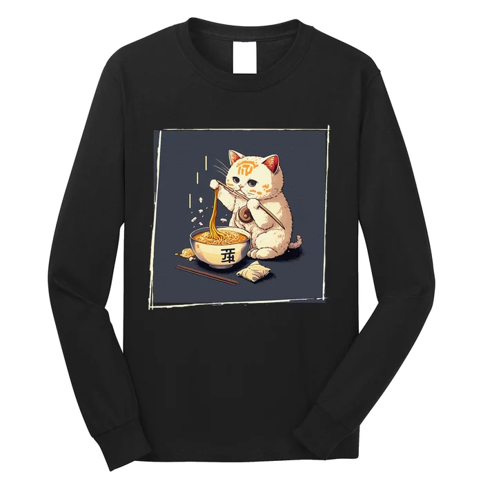 Ra Cat Kawaii Anime Japanese Kawaii Neko Long Sleeve Shirt