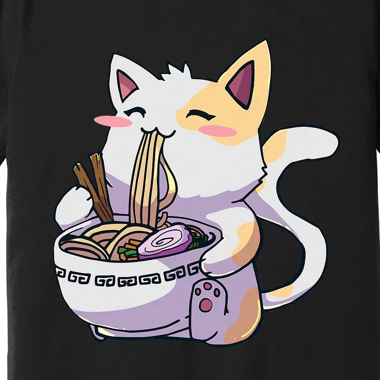 Ra Cat Kawaii Anime Japanese Kawaii Neko Premium T-Shirt