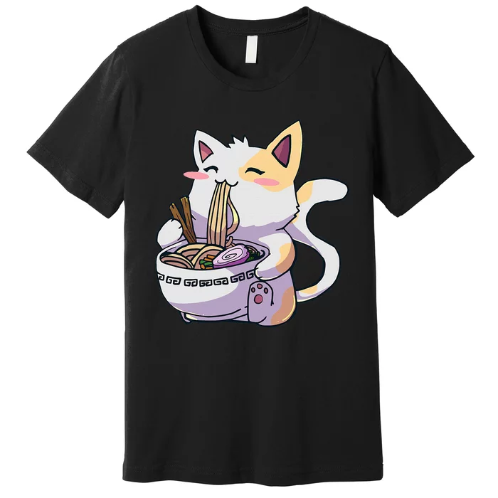 Ra Cat Kawaii Anime Japanese Kawaii Neko Premium T-Shirt