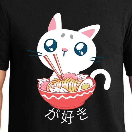 Ramen Cat Kawaii Anime Japanese Kawaii Neko Pajama Set