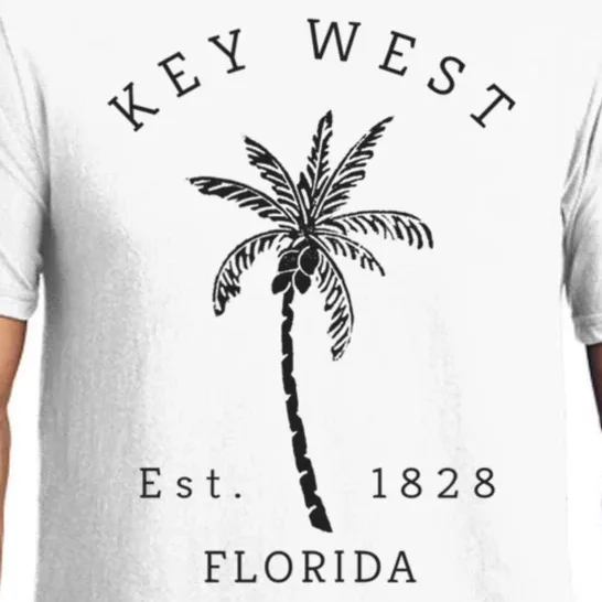 Retro Cool Key West Florida Palm Tree Novelty Pajama Set