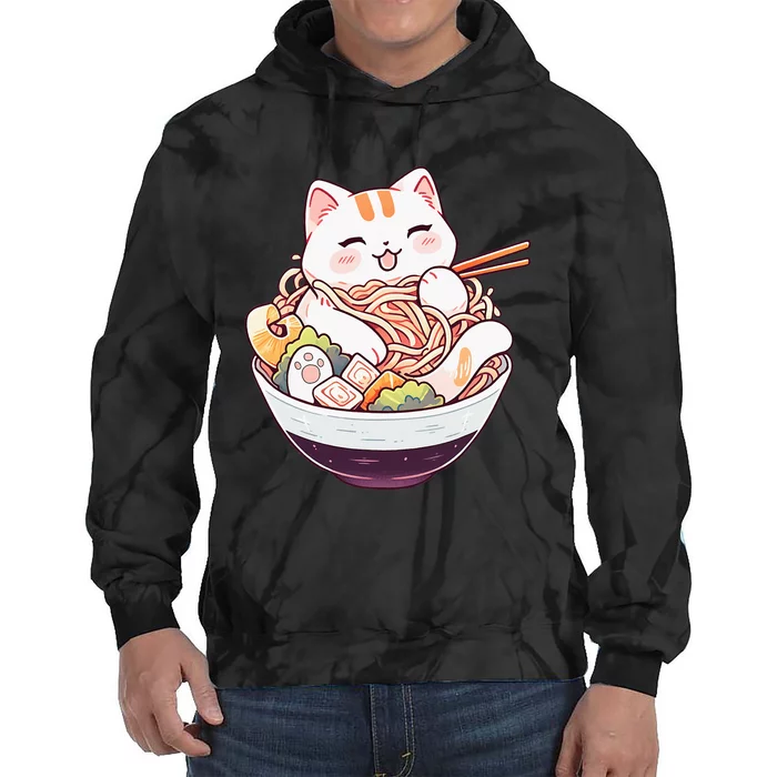 Ra Cat Kawaii Neko Cute Anime Tie Dye Hoodie