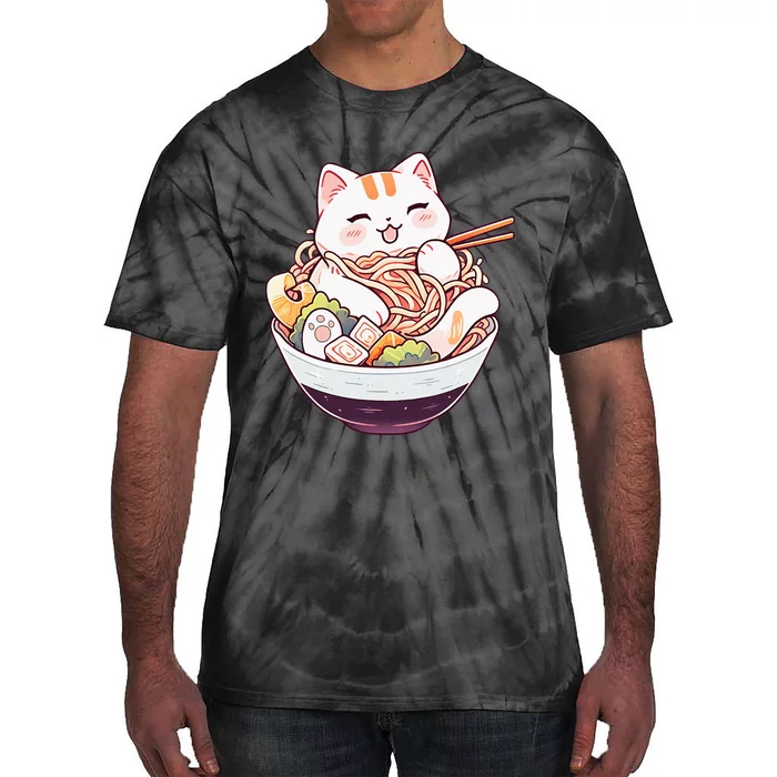 Ra Cat Kawaii Neko Cute Anime Tie-Dye T-Shirt