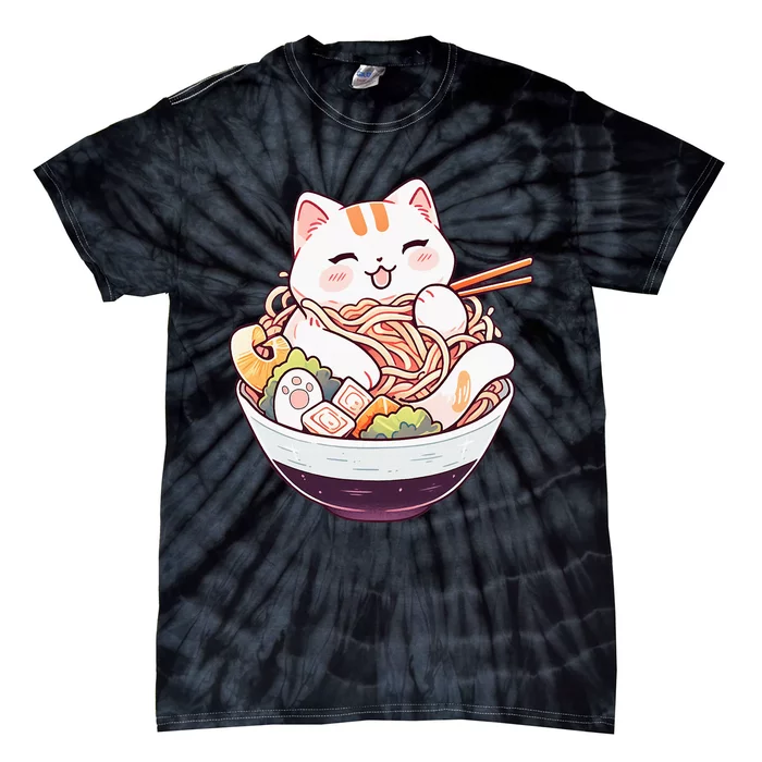 Ra Cat Kawaii Neko Cute Anime Tie-Dye T-Shirt