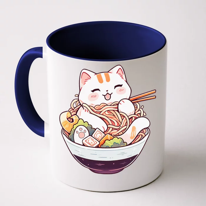 Ra Cat Kawaii Neko Cute Anime Front & Back Coffee Mug