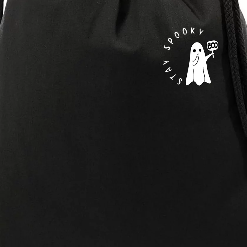 Retro Cute Little Ghost Boo Halloween Costume Drawstring Bag