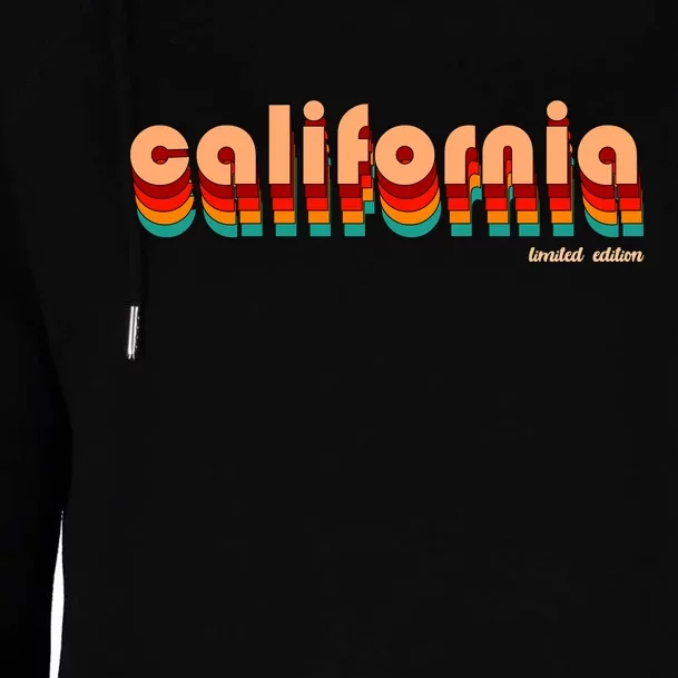 Retro California Limited Edition Logo Womens Funnel Neck Pullover Hood