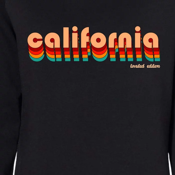 Retro California Limited Edition Logo Womens California Wash Sweatshirt