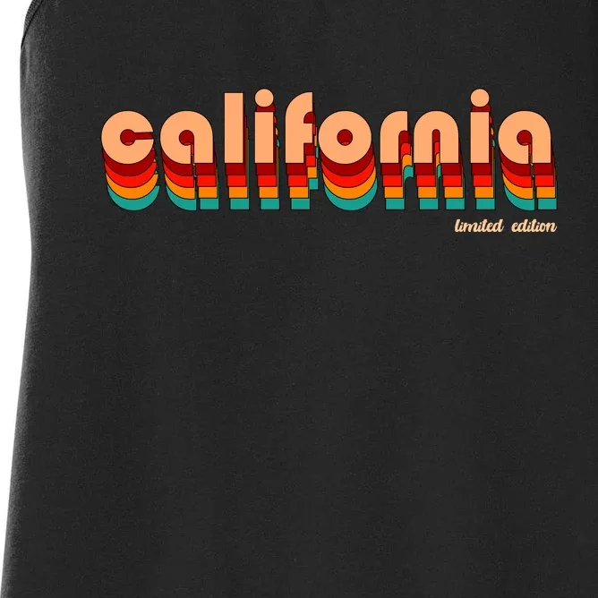 Retro California Limited Edition Logo Women's Racerback Tank