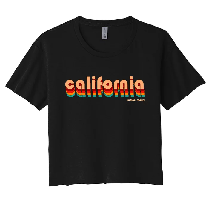 Retro California Limited Edition Logo Women's Crop Top Tee