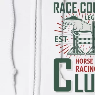 Race Course Legendary Horse Racing Club Full Zip Hoodie