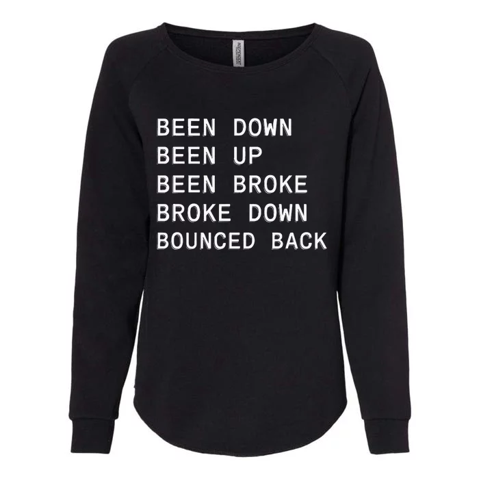 Renaissance Cozy Lyrics Been Down Womens California Wash Sweatshirt