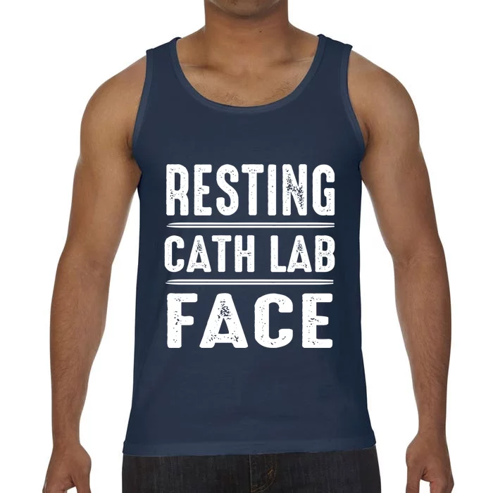 Resting Cath Lab Face Funny Cath Lab Nurse Great Gift Comfort Colors® Tank Top