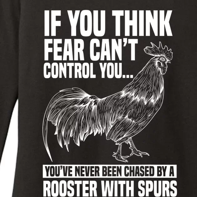 Rooster Chicken Lover Animal Womens CVC Long Sleeve Shirt