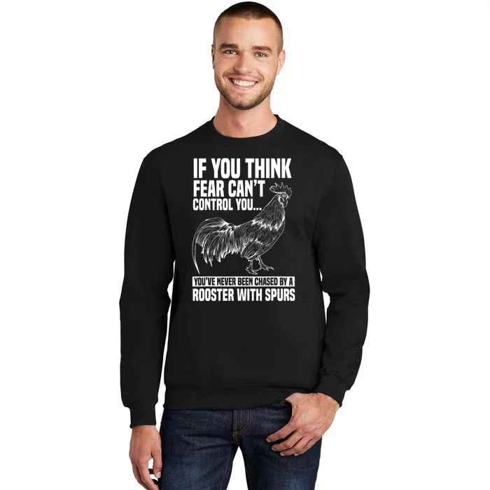 Rooster Chicken Lover Animal Tall Sweatshirt