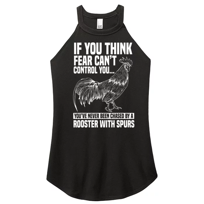 Rooster Chicken Lover Animal Women’s Perfect Tri Rocker Tank