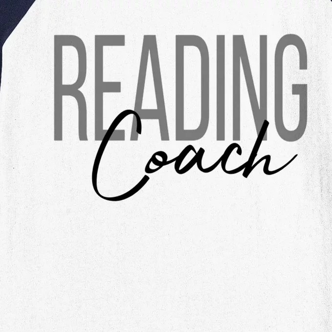 Reading Coach Literacy Coach Teacher Gift Baseball Sleeve Shirt