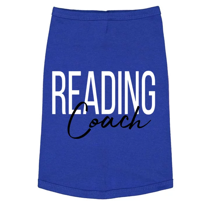 Reading Coach Literacy Coach Teacher Gift Doggie Tank